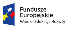 Logo Fundusze Europejskie Wiedza Edukacja Rozwój
