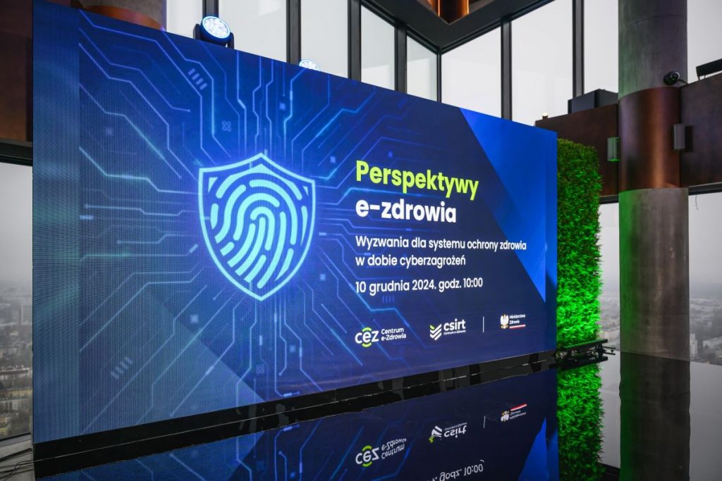 dioda wyświetlająca tytuł konferencji