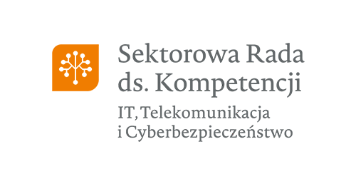 Logo Sektorowej Rady ds. Kompetencji, IT, Telekomunikacja i Cyberbezpieczeństwo