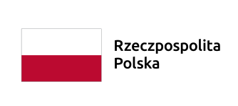 Flaga i napisz Rzeczpospolita Polska